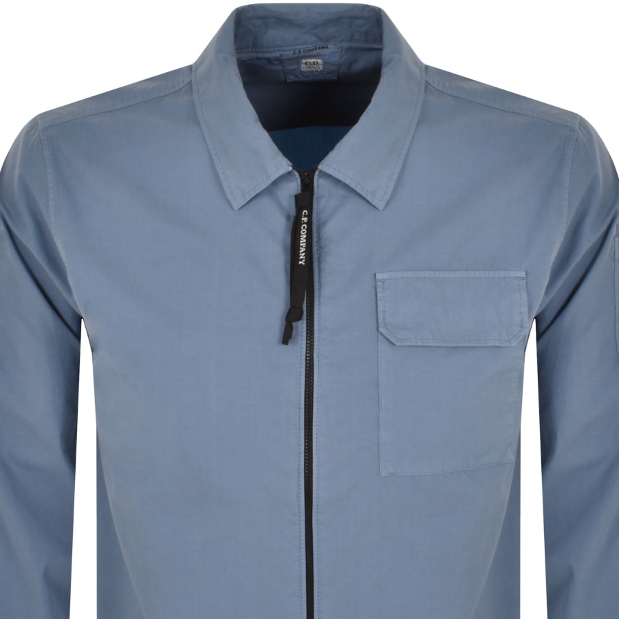 CP Company Gabardine Overshirt Blue